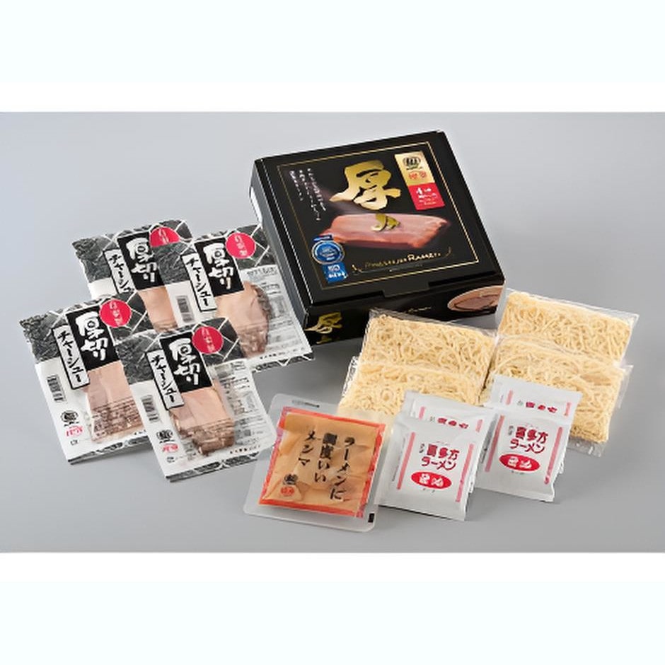 【福島】河京 喜多方ラーメンプレミアム4食「厚み」