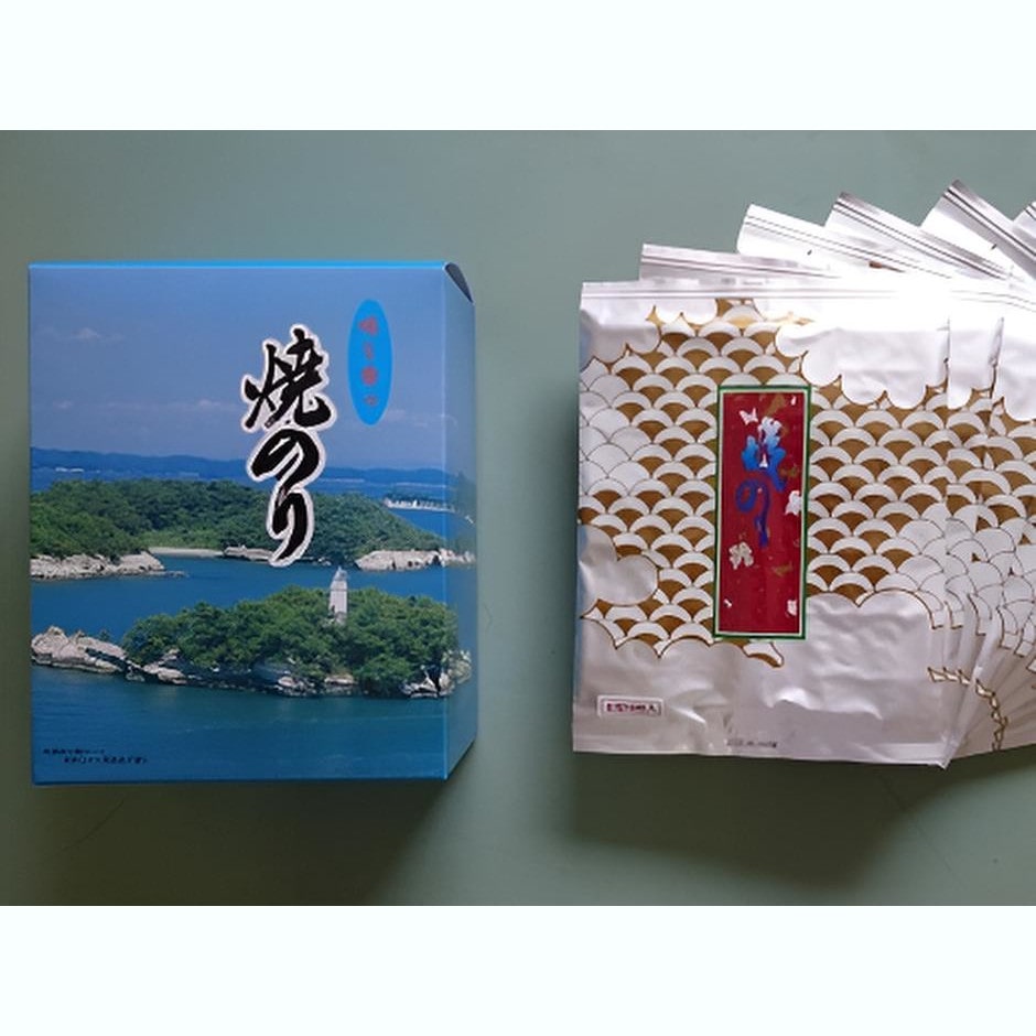 【宮城】ご贈答向け 国産高級品 宮城寒流焼のり「銀印」(10枚×10帖)