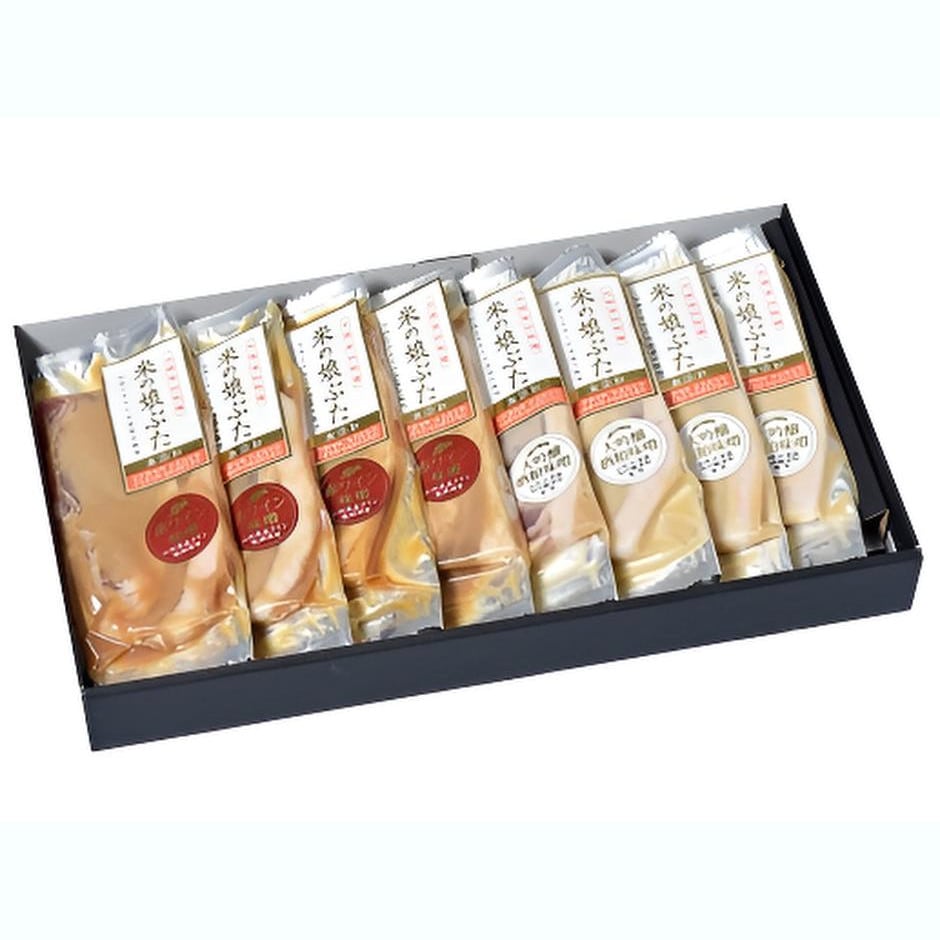 【山形】米の娘ぶた ロース みそ漬2種セット 800g(ワイン味噌漬け・大吟醸味噌漬け 各100g×4枚)