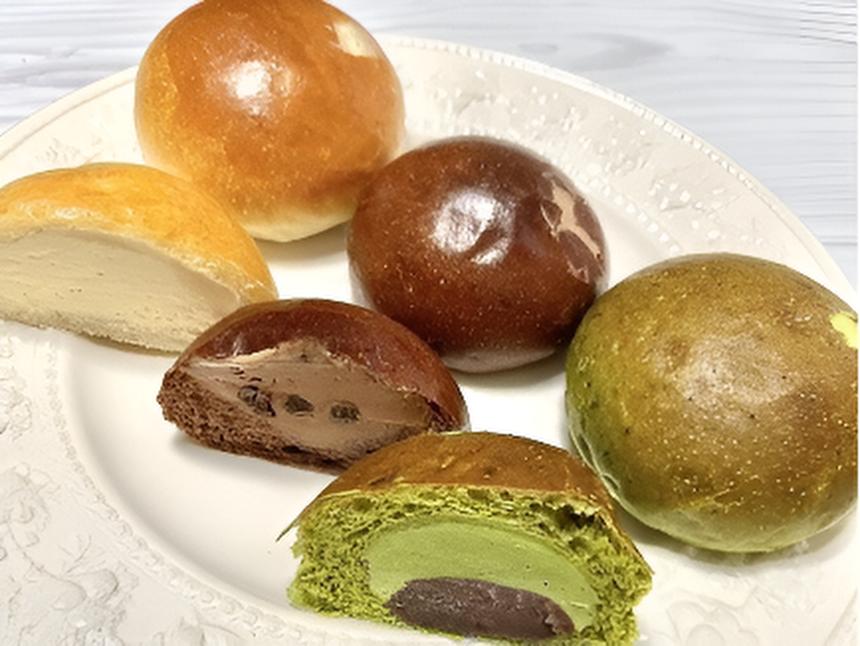 【山形】3種のシューパンセット 9個入り(シューパン・チョコシューパン・抹茶あんシューパン)