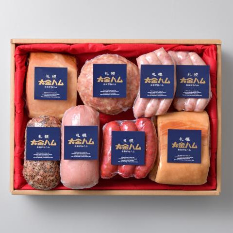 【北海道】札幌大金ハム　詰合せセットH　7種8個