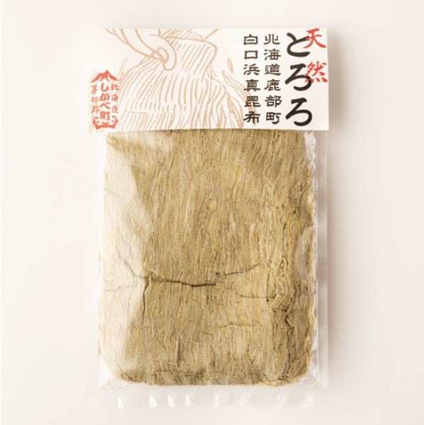 【北海道】道の駅しかべ間歇泉公園限定 鹿部町の天然白口浜真昆布をご家庭で!とろろ昆布50g 3個セット