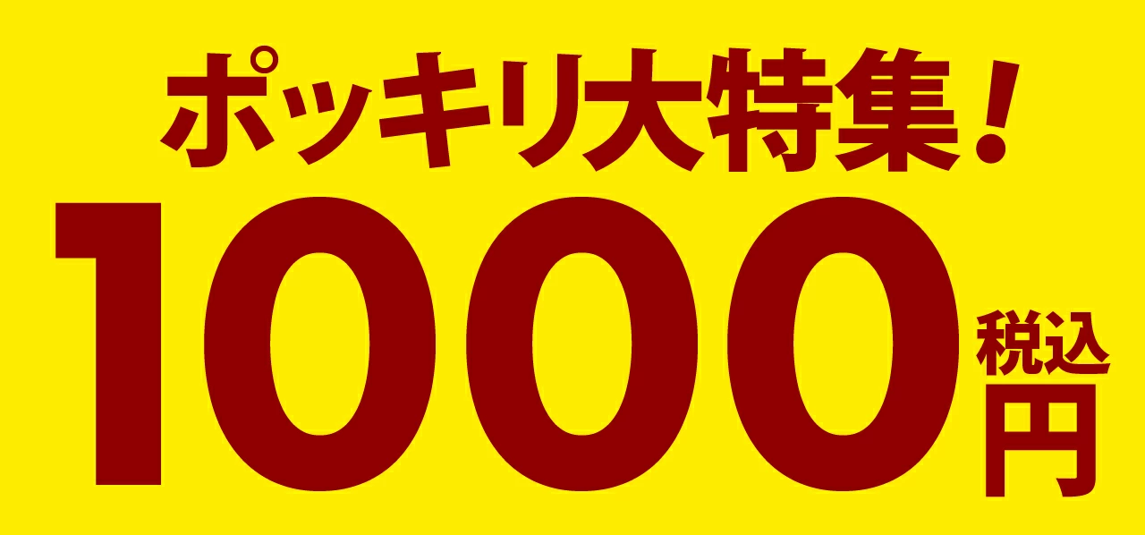 1000円ぽっきり商品