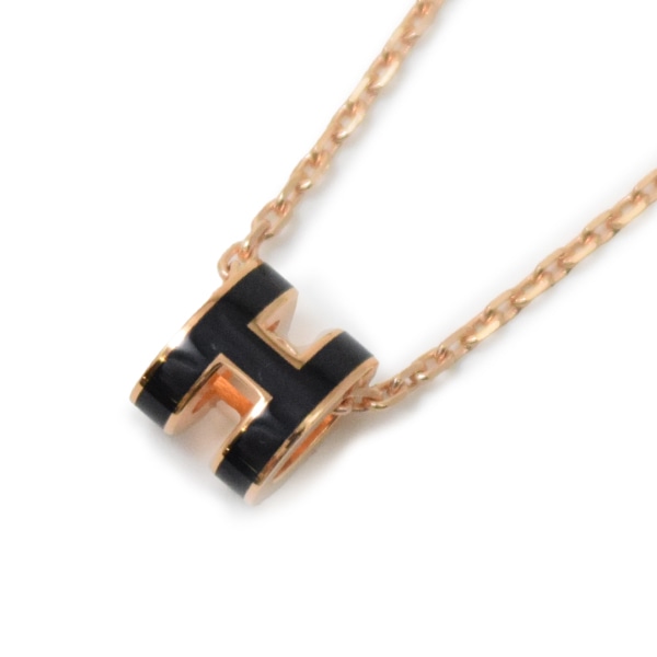 エルメス ミニ ポップ H ペンダント ネックレス ブラック H147992FO03 HERMES