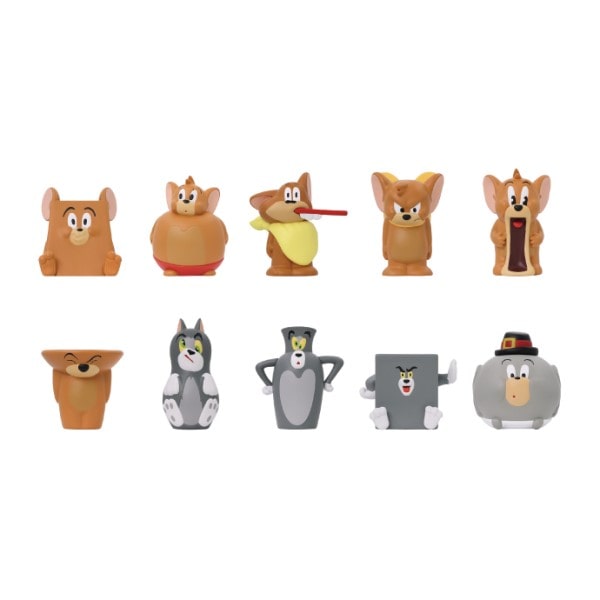 エンスカイ トムとジェリー ソフビパペットマスコット 指人形 【1BOX=10パック入り 全10種類セット(フルコンプリートセット)】
