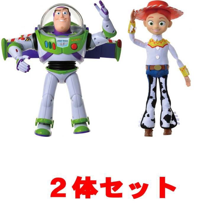 【バズ+ジェシー 2体セット】 トイ・ストーリー4 リアルサイズトーキングフィギュア バズライトイヤー (リミックス版) + ジェシー
