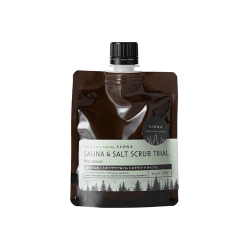 SIONA サウナ＆ソルトスクラブ トライアル ウッドランド お試し用 120g (約2回分)