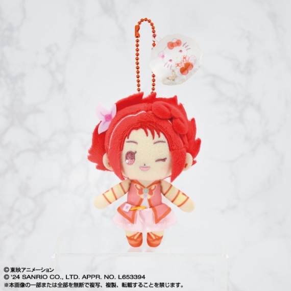 Yes!プリキュア5GoGo!×サンリオキャラクターズ ぷりぬいマスコット キュアルージュ×ハローキティ (ボールチェーンぬいぐるみキーホルダー)