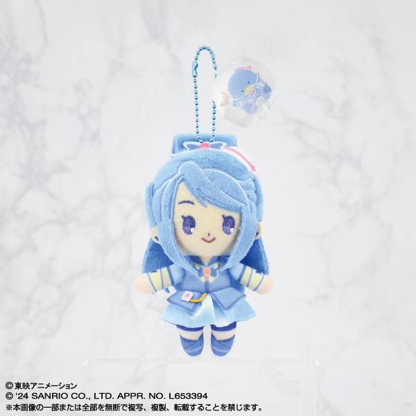 Yes!プリキュア5GoGo!×サンリオキャラクターズ ぷりぬいマスコット キュアアクア×タキシードサム (ボールチェーンぬいぐるみキーホルダー)