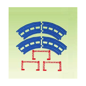 プラレール R-05 複線曲線レール 【レール部品 電車 鉄道玩具 タカラトミー】