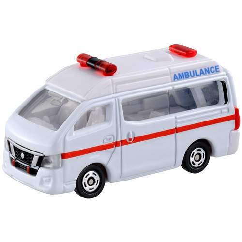 トミカ No.18 日産 NV350キャラバン 救急車 【サック箱 ミニカー 自動車 タカラトミー】