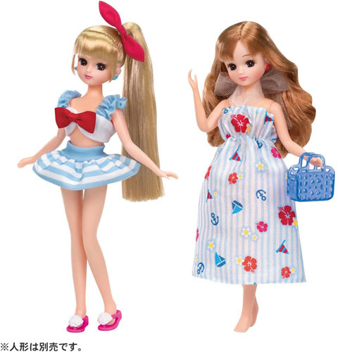 リカちゃん LW-13 マリンワンピ＆セーラー水着セット 【ゆうパケット(ポスト投函)でお届け】