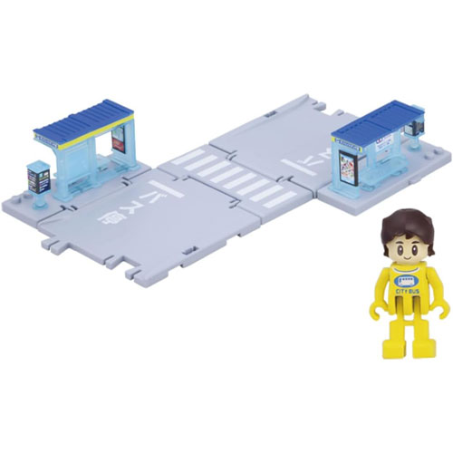 トミカワールド トミカタウン バス停 (乗客付き)