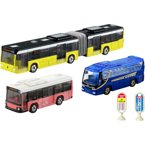 トミカギフト 発車します!トミカタウンバスセット (バス3台+標識2個セット)