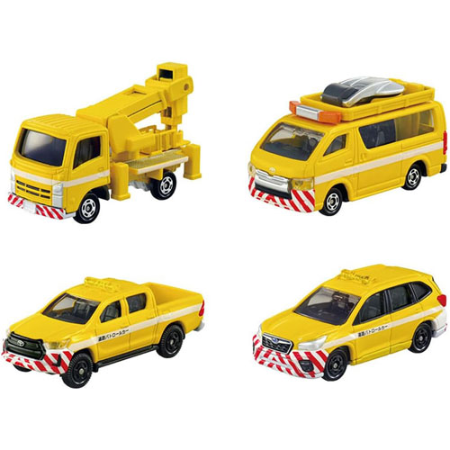 トミカギフト トミカ高速道路セット (ミニカー4台セット)