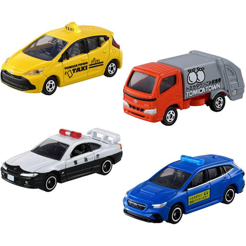 トミカギフト 集まれ!トミカタウンではたらく車セット (ミニカー4台セット)