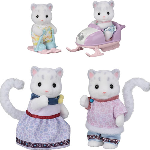シルバニアファミリー 人形 ゆきヒョウファミリー FS-55 (4体セット)