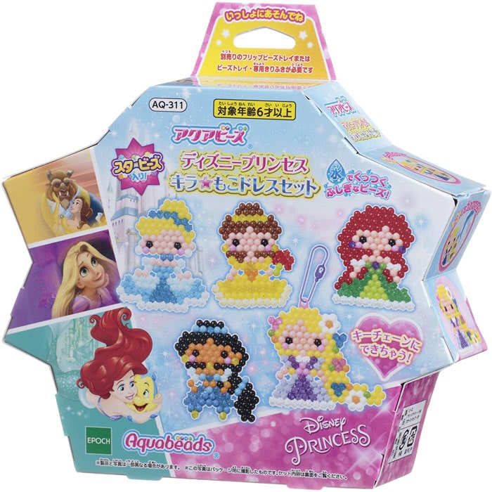 アクアビーズ ディズニープリンセス キラ☆もこ ドレスセット AQ-311