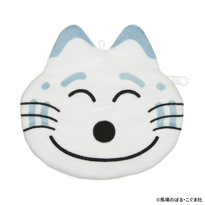 11ぴきのねこ ポーチーズ トラネコ (顔型ぬいぐるみ地ポーチ)