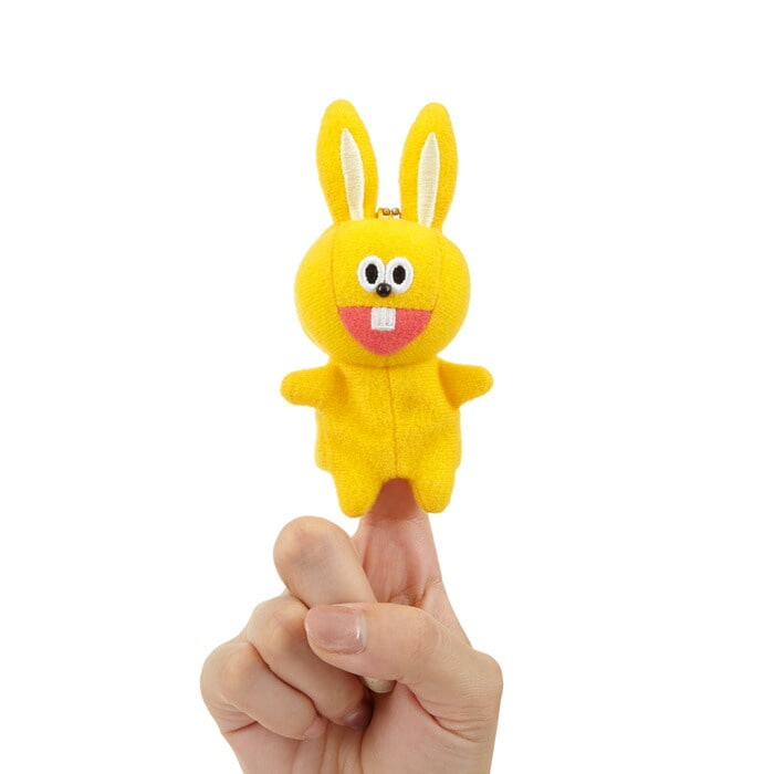 たぬきゅんフレンズ ラビやん フィンガーパペット 指人形ぬいぐるみ