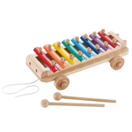 森のあそび道具 シロフォンカー 【木製玩具 知育玩具 ベビートイ 楽器 木琴 エドインター】