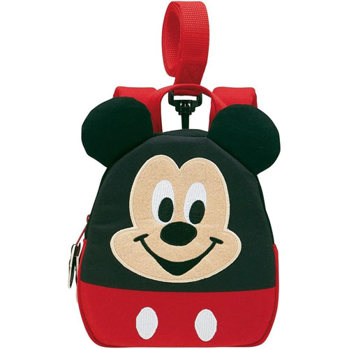 ディズニー ミッキーマウス ハーネス付きダイカットリュックサック (キッズ・ベビー用) RNHD1