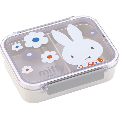 miffy ミッフィー (モノトーン) 食洗機対応 保存容器 仕切付タイトウェア お弁当箱 PM4CA