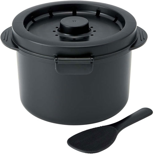 電子レンジ調理器具 糖質カットご飯メーカー 2合炊き 炊飯器 (しゃもじ レシピ 付属) UDG2N