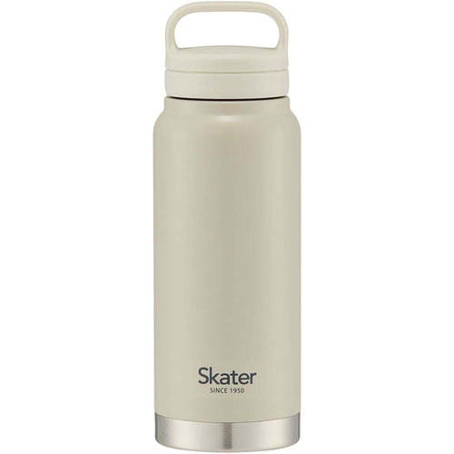 スクリューハンドル付き マグボトル 水筒 500ml 保温 保冷 くすみグレー STSC5