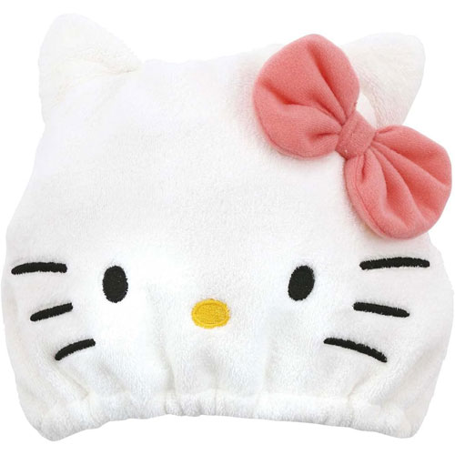 ハローキティ 吸水速乾タオルキャップ ヘアキャップ TOC11 【ゆうパケット(ポスト投函)でお届け】