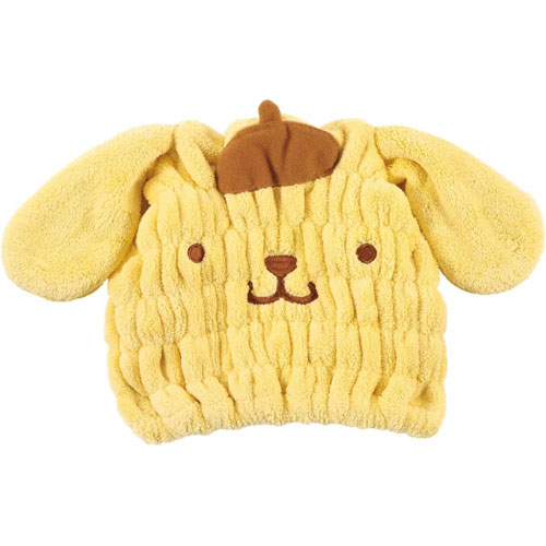 ポムポムプリン 吸水速乾タオルキャップ ヘアキャップ TOC11 【ゆうパケット(ポスト投函)でお届け】