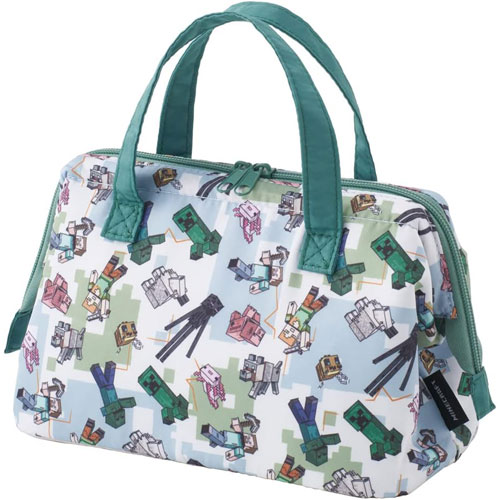 マインクラフト Minecraft (Explore More) 保冷 保温 がま口型ランチバッグ お弁当袋 KGA1 【ゆうパケット(ポスト投函)でお届け】