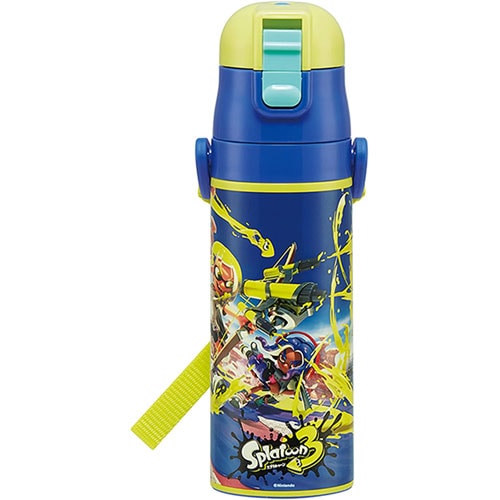 スプラトゥーン3 水筒 ロック付きワンプッシュダイレクトステンレスボトル 470ml SDC4