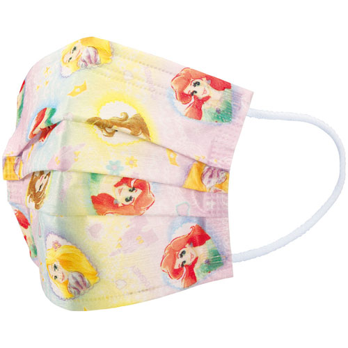 ディズニープリンセス 子供用 不織布 プリーツマスク (7枚入り) MSKP3N 【ゆうパケット(ポスト投函)でお届け】