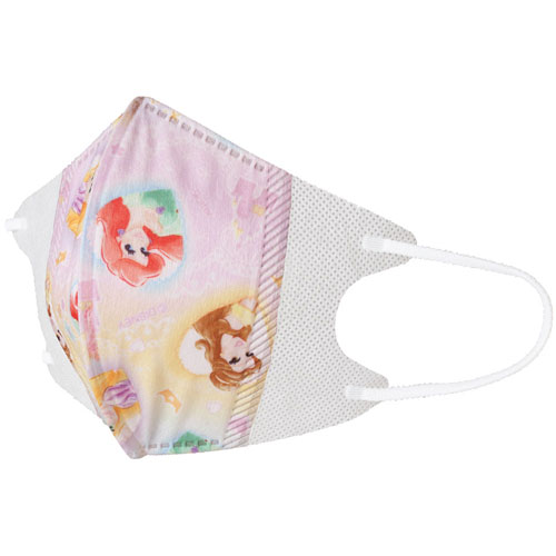 ディズニープリンセス 子供用 不織布 立体マスク (7枚入り) MSKS3N