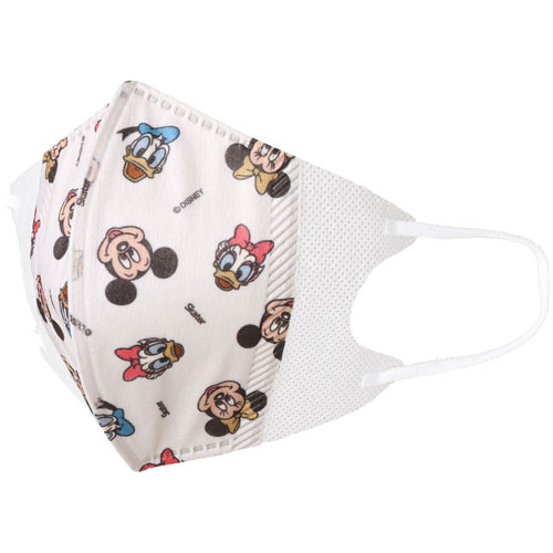 ミッキー&フレンズ 子供用 不織布 立体マスク (7枚入り) MSKS3N 【ゆうパケット(ポスト投函)でお届け】