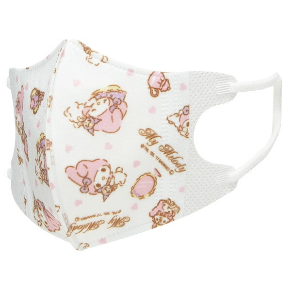 マイメロディ 子供用 不織布 立体マスク Sサイズ (7枚入り) MSKB1N 【ゆうパケット(ポスト投函)でお届け】