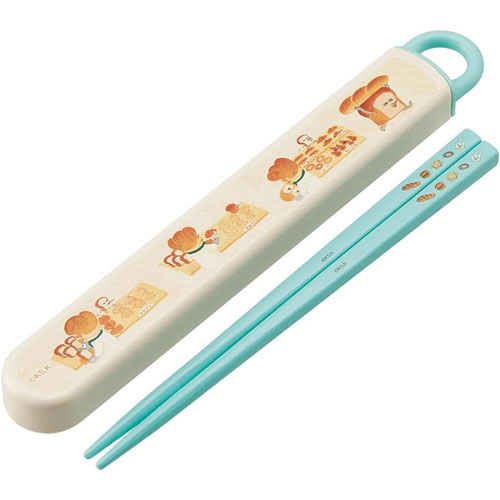 パンどろぼう 抗菌 食洗機対応 箸＆スライド箸箱セット [16.5cm] ABS2AMAG 【ゆうパケット(ポスト投函)でお届け】