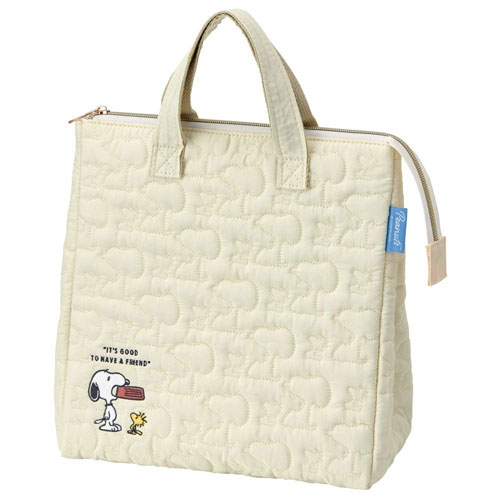 スヌーピー (バッジ) キルト生地 保冷ランチバッグ KBCB5