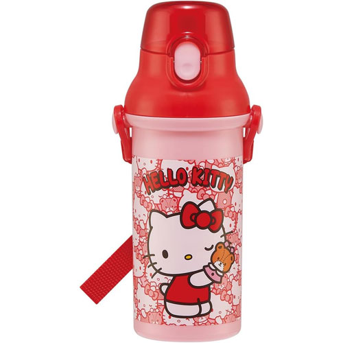 ハローキティ (うしろうしろ サンリオ) 抗菌 食洗機対応 直飲みワンタッチボトル 水筒 480ml PSB5SANAG
