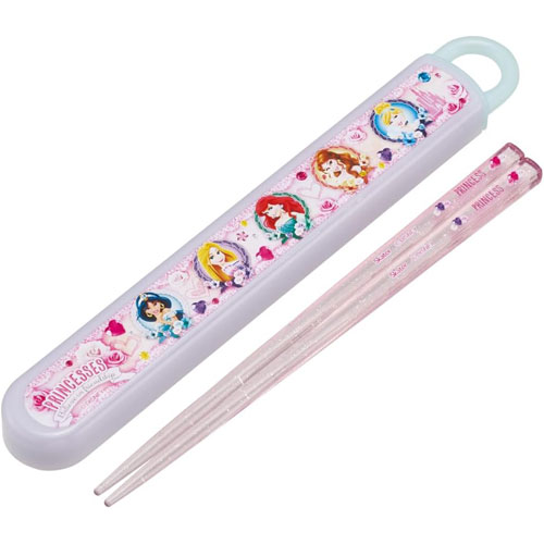 ディズニープリンセス 24 抗菌 食洗機対応 箸＆スライド箸箱セット [16.5cm] ABS2AMAG 【ゆうパケット(ポスト投函)でお届け】