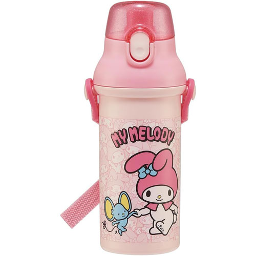 マイメロディ (うしろうしろ サンリオ) 抗菌 食洗機対応 直飲みワンタッチボトル 水筒 480ml PSB5SANAG