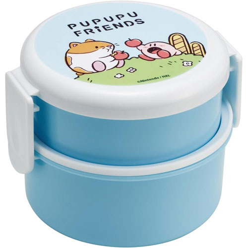 星のカービィ 丸型 2段 お弁当箱 フォーク付き ONWR1AG