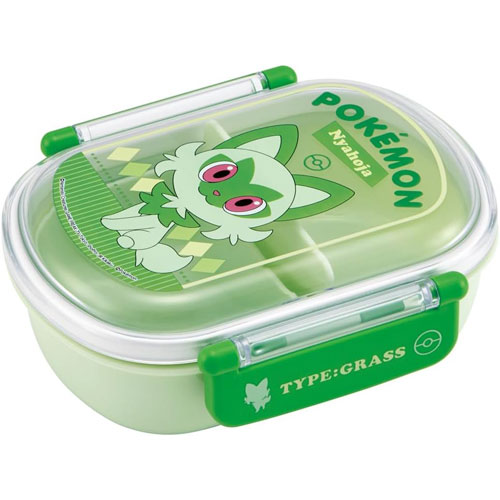 ニャオハ (ポケットモンスター ポケモン) 抗菌 ふわっとフタ タイトランチボックス 360ml お弁当箱 QAF2BAAG
