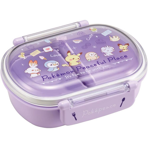 ポケピース (ポケットモンスター ポケモン 24) 抗菌 ふわっとフタ タイトランチボックス 360ml お弁当箱 QAF2BAAG