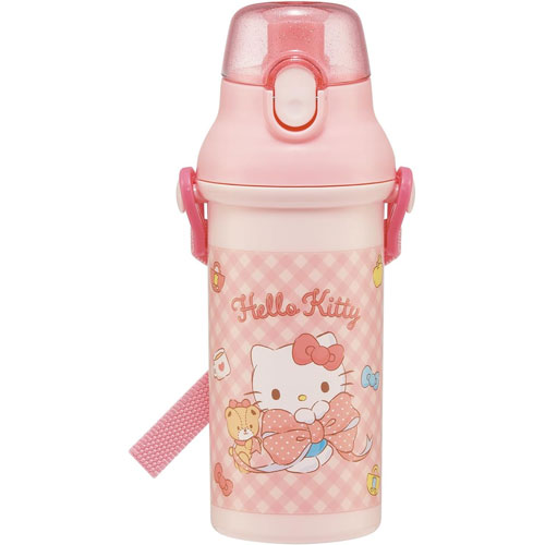 ハローキティ (ビッグリボン) 抗菌 食洗機対応 直飲みワンタッチボトル 水筒 480ml PSB5SANAG