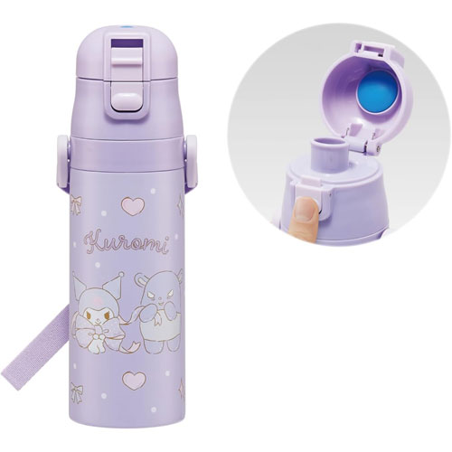 クロミ (ビッグリボン) 水筒 ロック付きワンプッシュダイレクトステンレスボトル 470ml SDC4