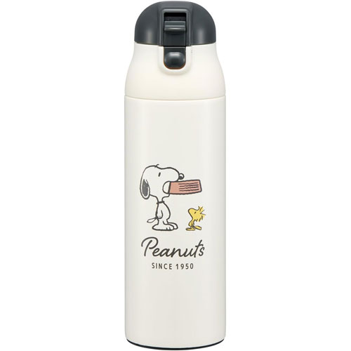 スヌーピー (バッジ) 水筒 超軽量 ロック付きワンプッシュステンマグボトル 500ml SDPC5