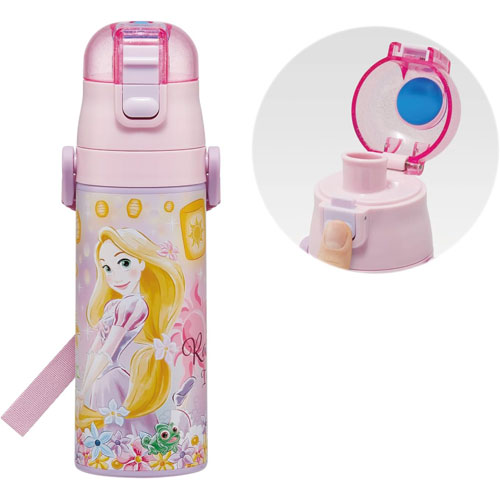 ディズニー ラプンツェル 25 水筒 ロック付きワンプッシュダイレクトステンレスボトル 470ml SDC4