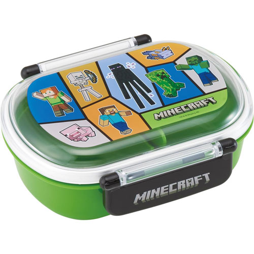マインクラフト (Minecraft 25) 抗菌 ふわっとフタ タイトランチボックス 360ml お弁当箱 QAF2BAAG